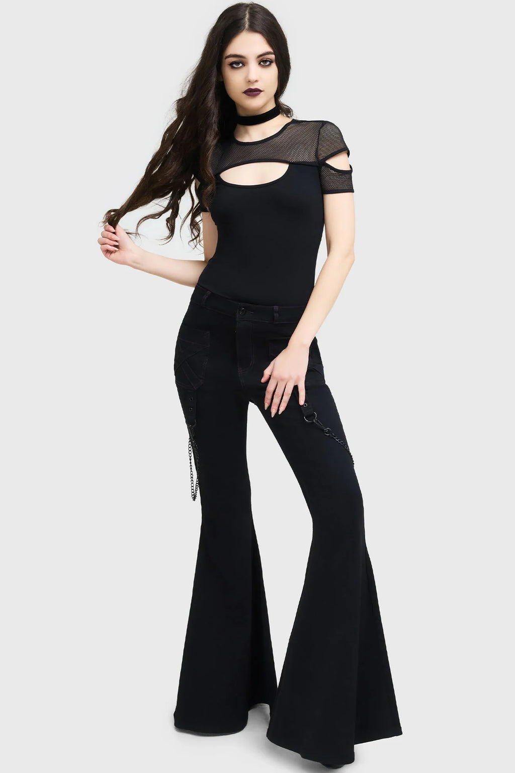 Killstar Beliala Fit & Flare Trousers - DevilGothic DevilGothic