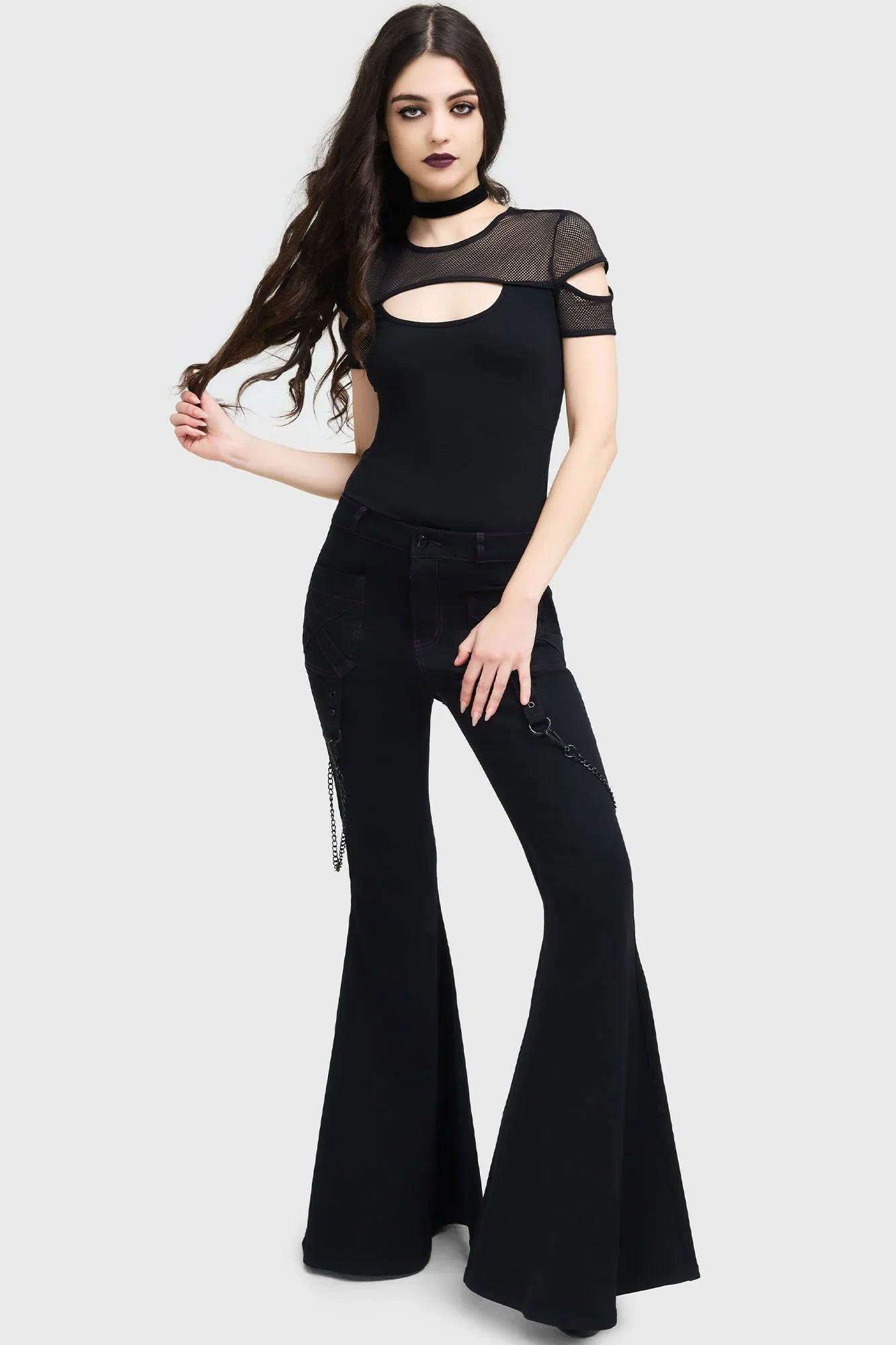 Killstar Beliala Fit & Flare Trousers - DevilGothic DevilGothic