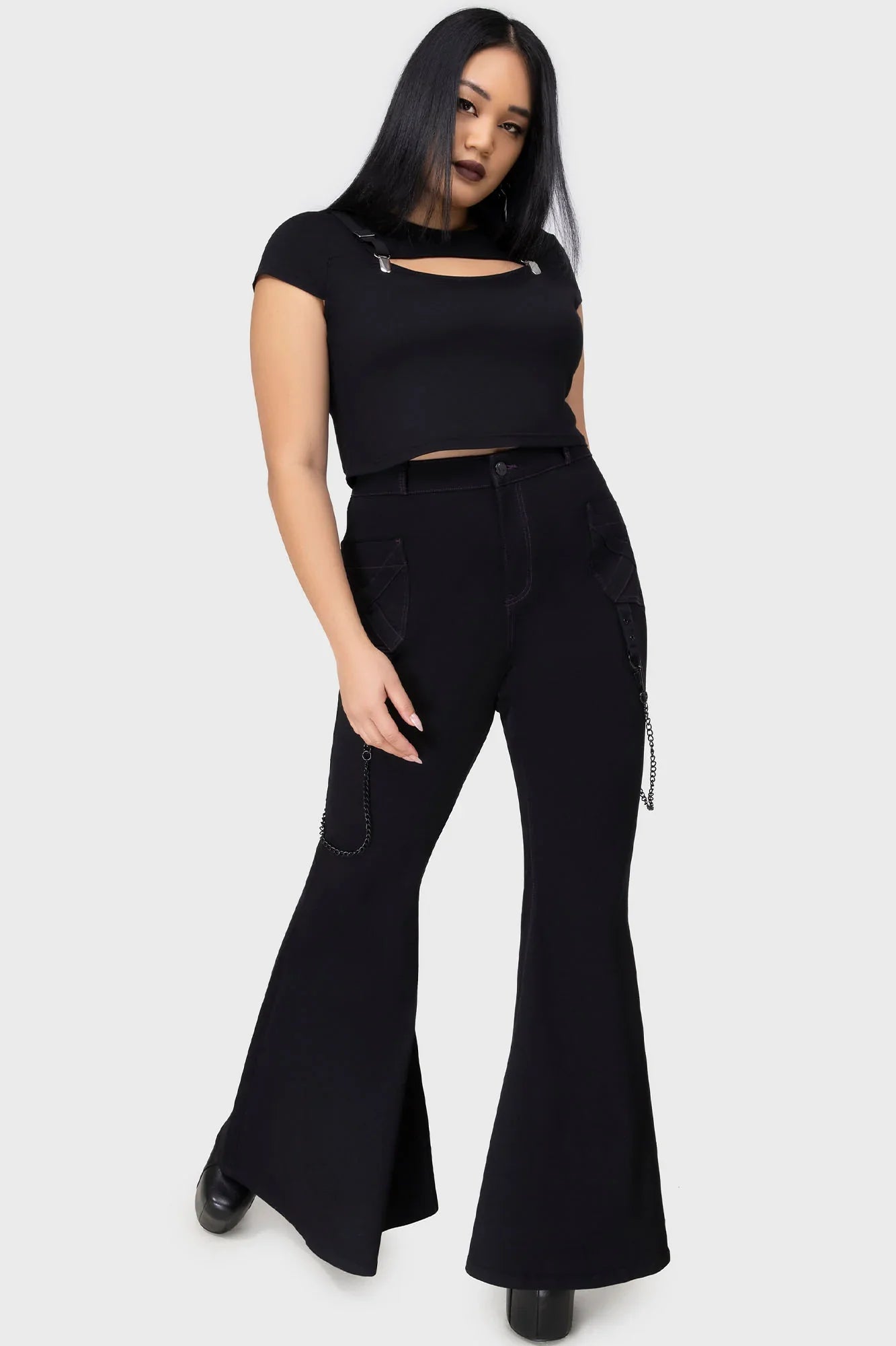 Killstar Beliala Fit & Flare Trousers - DevilGothic DevilGothic