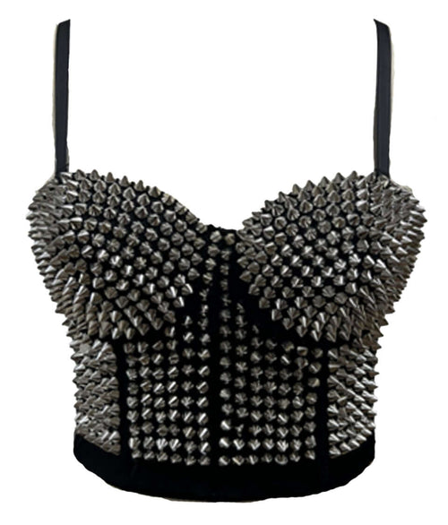 Banned Apparel Xenia Top Silver - DevilGothic DevilGothic
