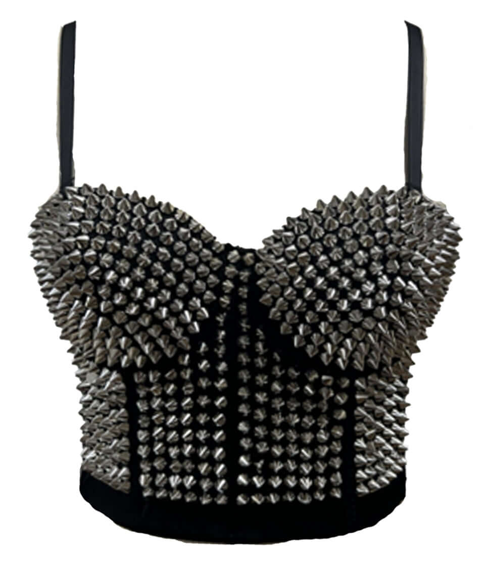 Banned Apparel Xenia Top Silver - DevilGothic DevilGothic