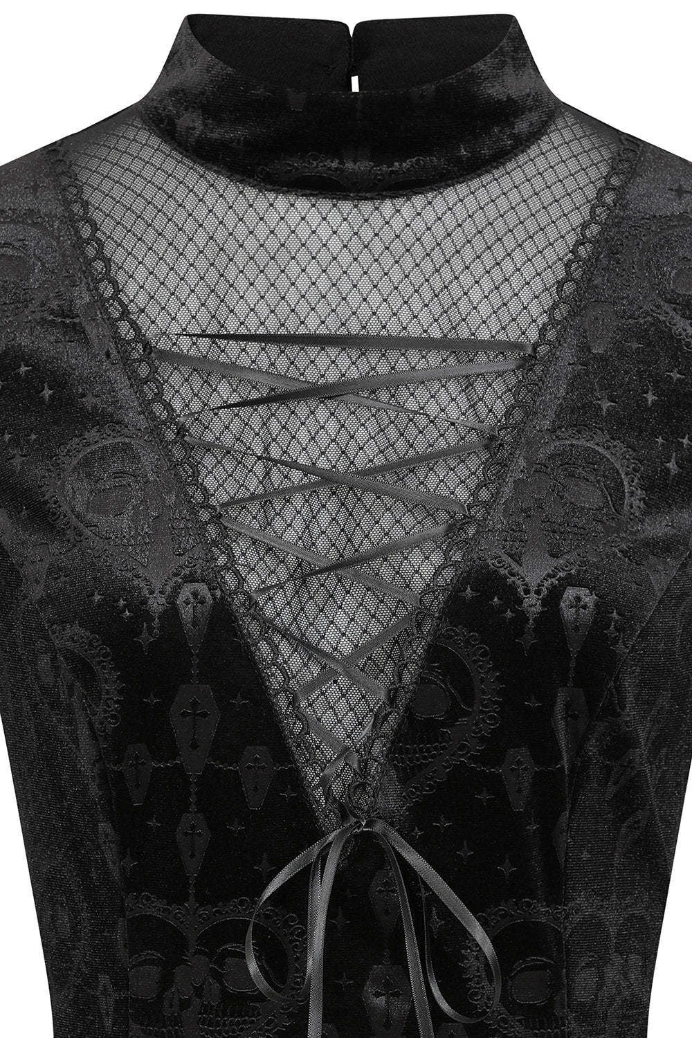 Banned Lucinda Gothic Lace Dress - Elegant Victorian Black Dress - DevilGothic DevilGothic