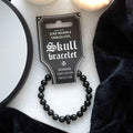 Gothic Gifts Black Obsidian Skull Bracelet