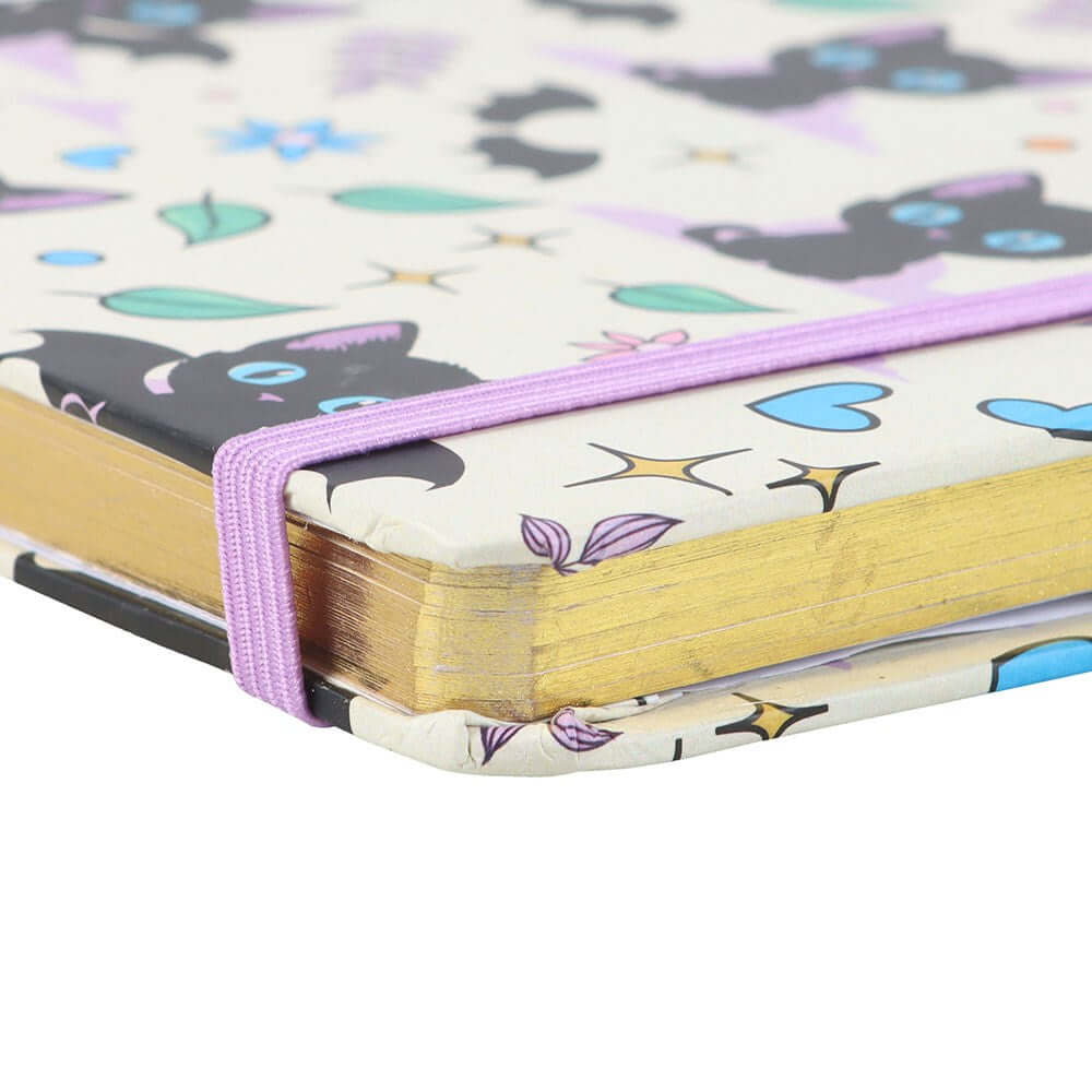 Gothic Gifts Cute and Creepy Print A5 Notebook with Amethyst Pen - DevilGothic DevilGothic