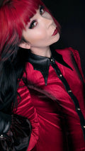 Punk Rave Fawn Gradient Printed Shirt in Red - DevilGothic DevilGothic