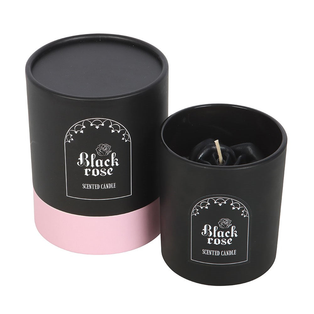 Gothic Gifts Candle of Black Roses with 3D Roses - DevilGothic DevilGothic