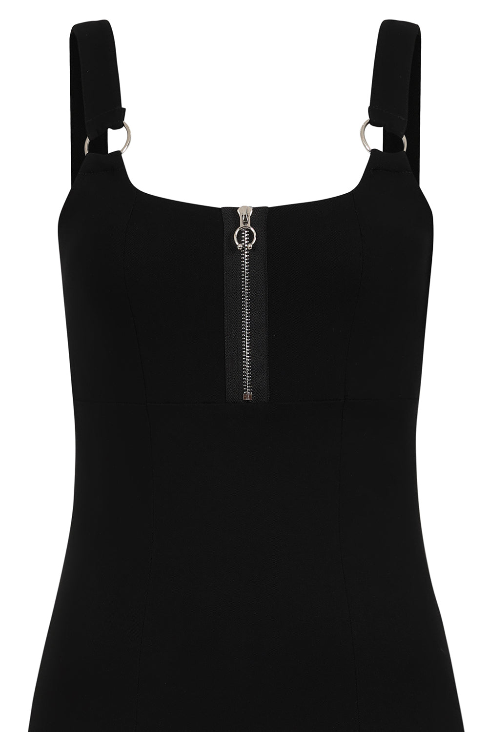 Banned Apparel Malvolia Zipped Midi Dress - DevilGothic DevilGothic