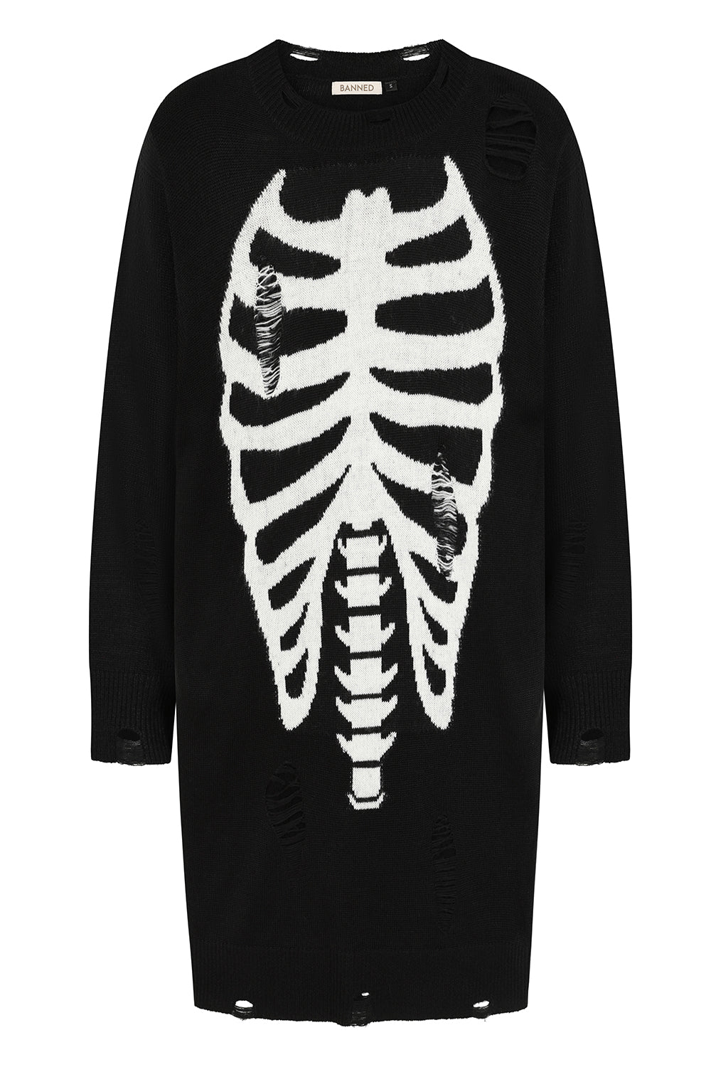 Banned Apparel Melinoe Knit Dress - DevilGothic DevilGothic