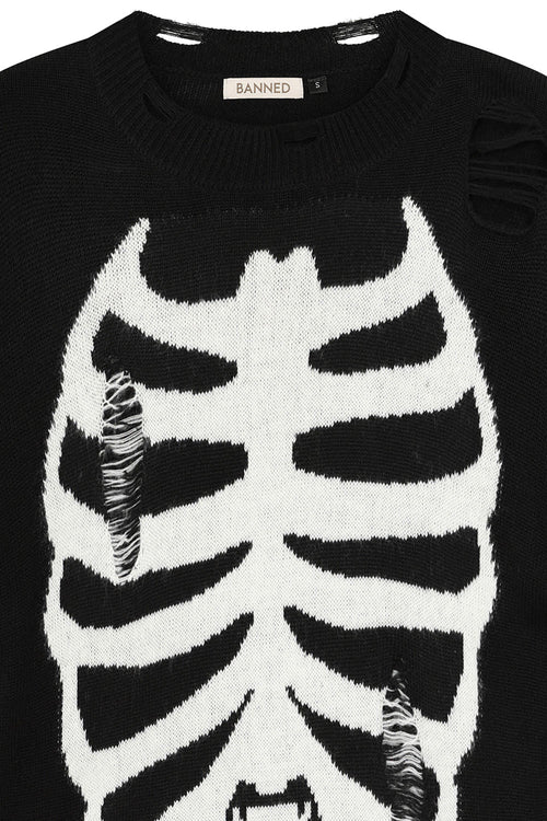 Banned Apparel Melinoe Knit Dress - DevilGothic DevilGothic