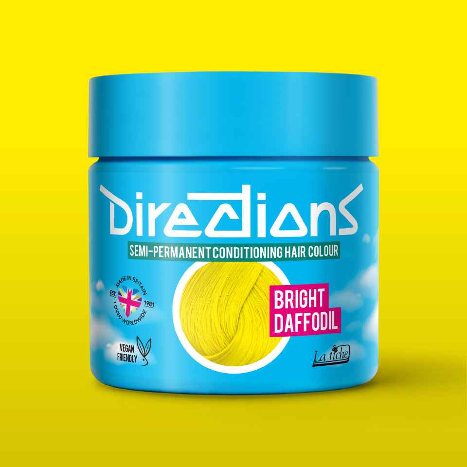 La Riche Directions Bright Daffodil Semi-Permanent Hair Dye - Vibrant True Yellow Vegan