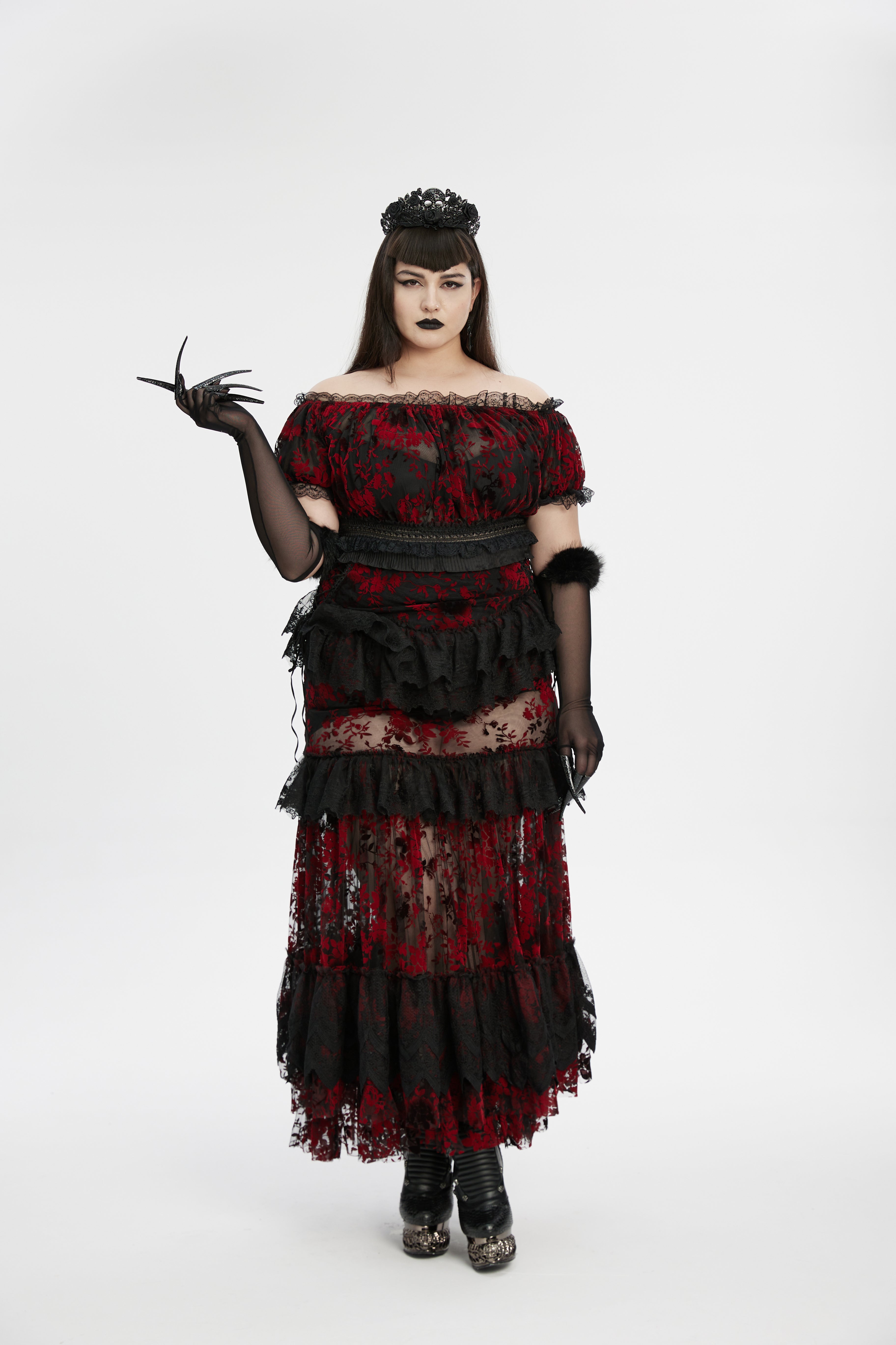 Punk Rave Fluffy Goth Gloves - DevilGothic DevilGothic