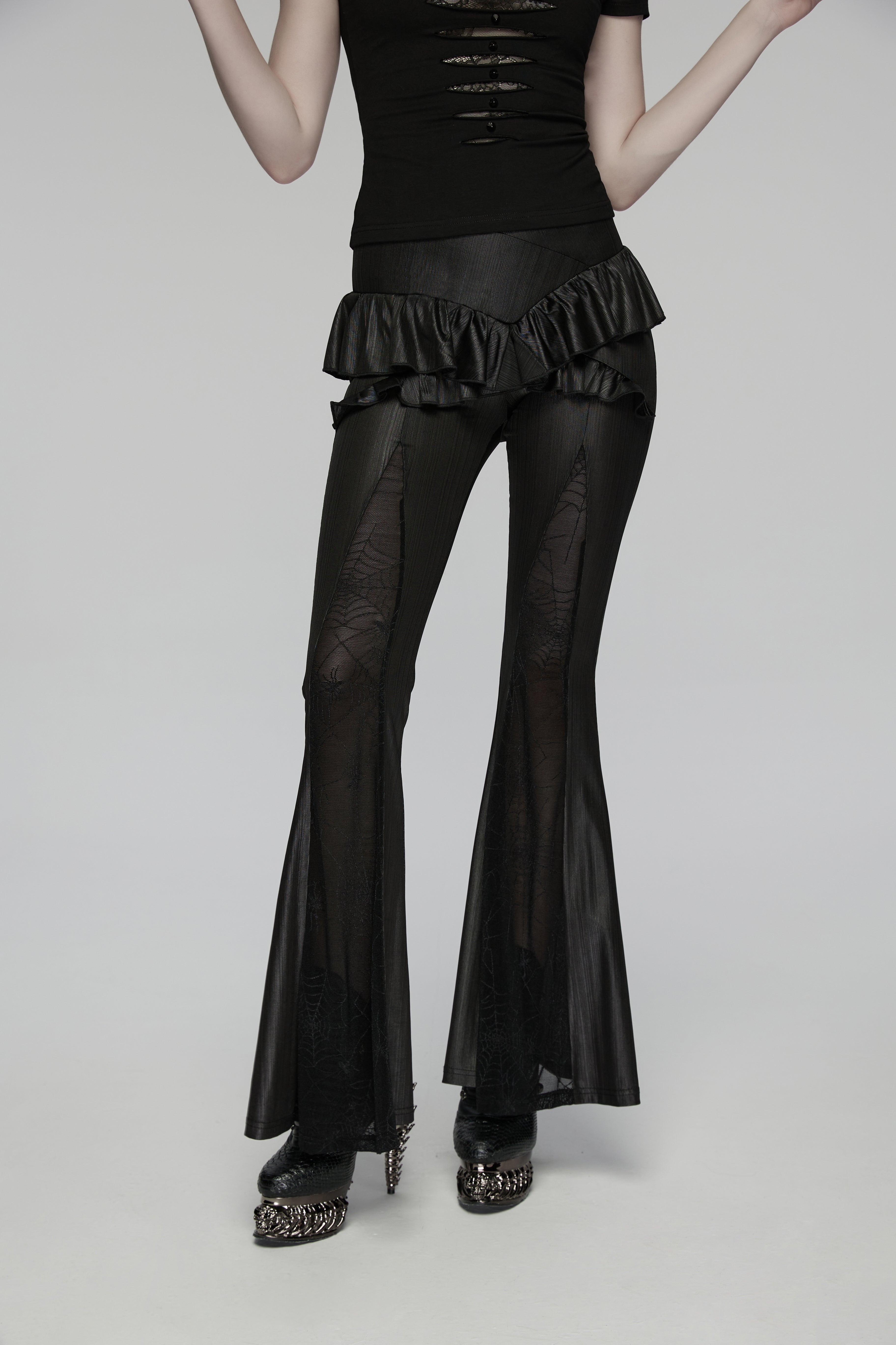 Punk Rave  Bellatrix Goth Flared Pants