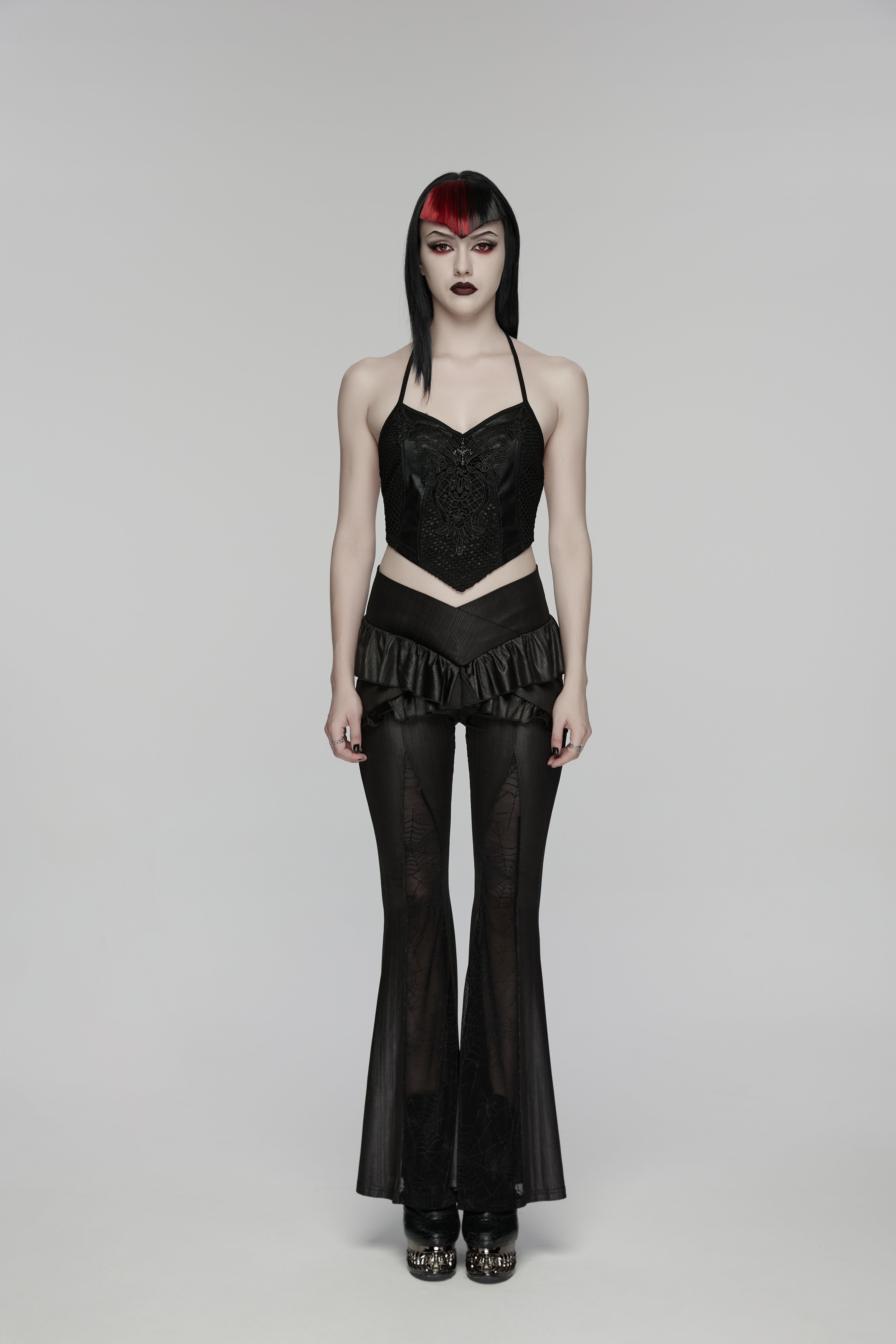 Punk Rave  Bellatrix Goth Flared Pants