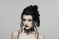 Punk Rave  Goth Rose Ribbon Formal Hat