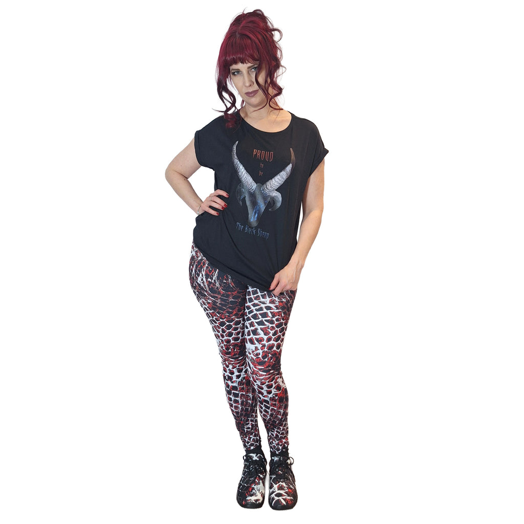 Proud to be The Black Sheep Women's Extended Shoulder T-Shirt XS-5XL - DevilGothic DevilGothic