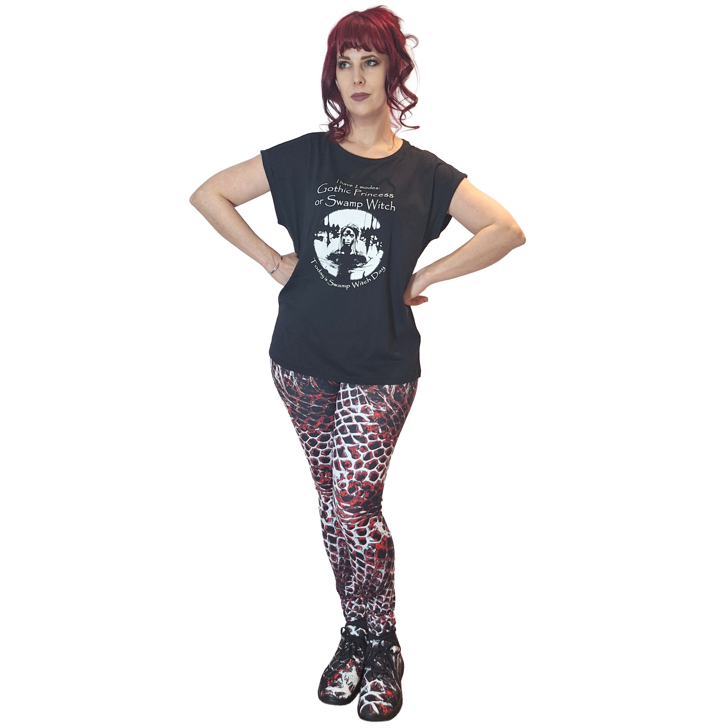 Swamp Witch Women's Extended Shoulder T-Shirt XS-5XL - DevilGothic DevilGothic
