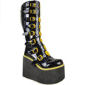 Gothic Vampire Halloween Cosplay Punk Buckle Street Platform Wedge High Heel Boots Women Shoes