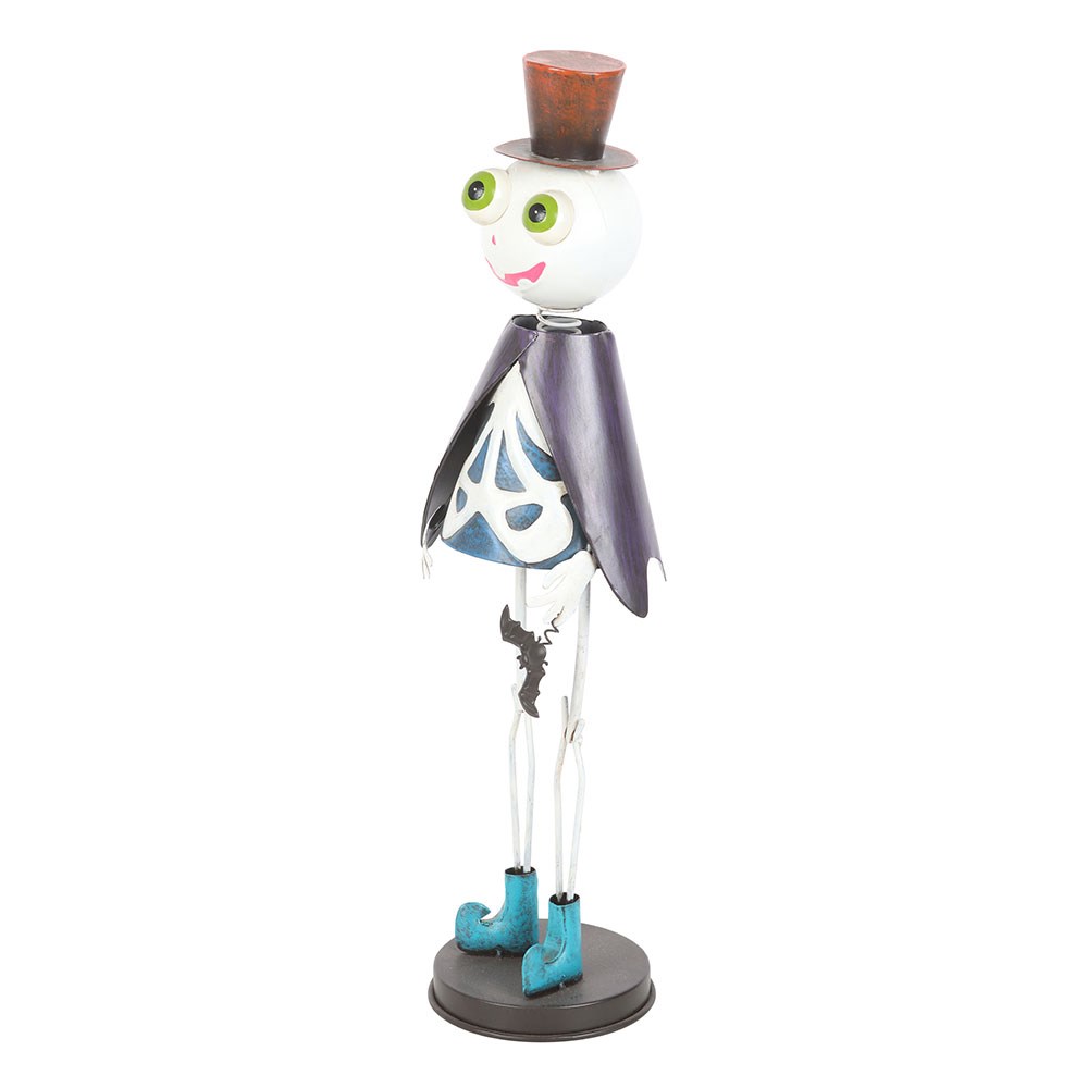 Gothic Gifts Top Hat Metal Skeleton Ornament - DevilGothic DevilGothic