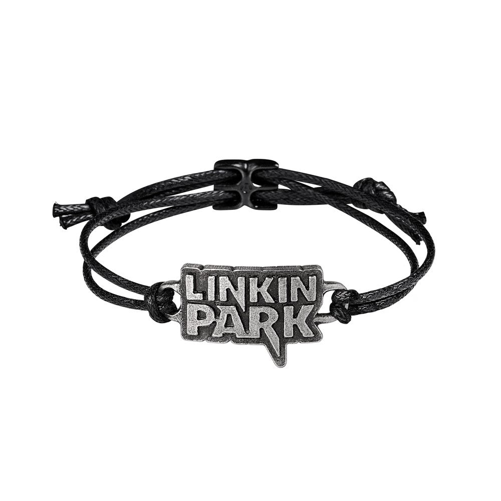 Alchemy Rocks Linkin Park: Lettering Logo Corded Bracelet (HRWL464)