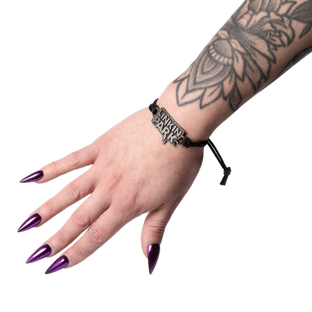 Alchemy Rocks Linkin Park: Lettering Logo Corded Bracelet (HRWL464)