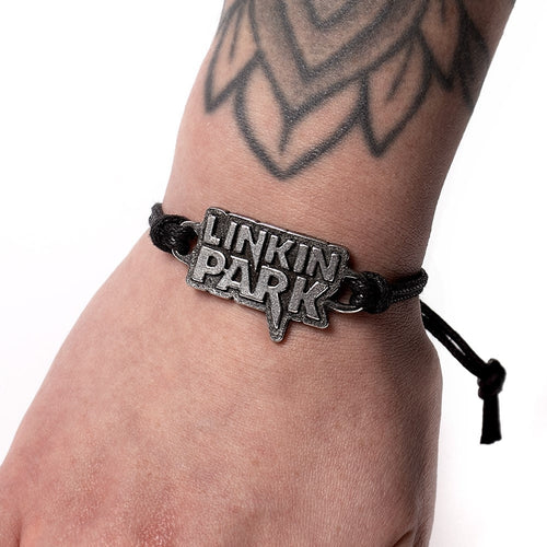 Alchemy Rocks Linkin Park: Lettering Logo Corded Bracelet (HRWL464)