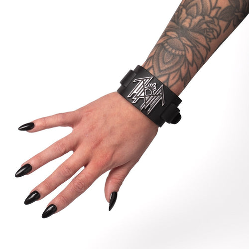 Alchemy Rocks Sleep Token - Leather Wrist Strap Leather Bracelet (HRWL465)