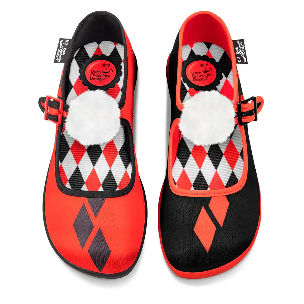 Chocolaticas® Jinxie Women's Mary Jane Flat Shoes - UK 9.5 Left Only! - DevilGothic DevilGothic