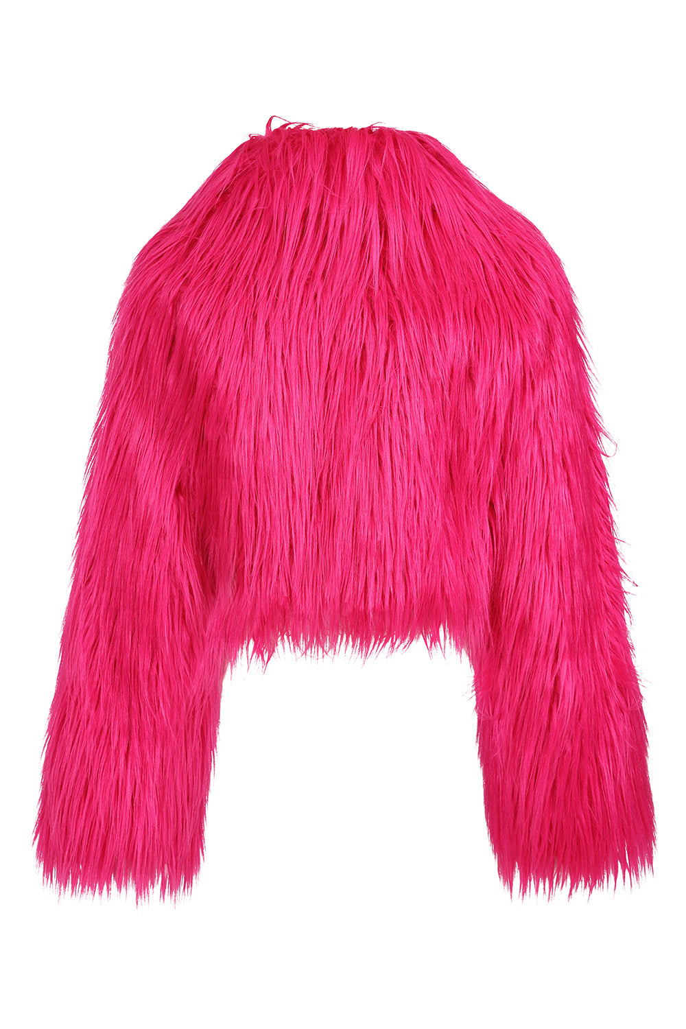 Banned Apparel Glacia Hot Pink Faux Fur Jacket - DevilGothic DevilGothic