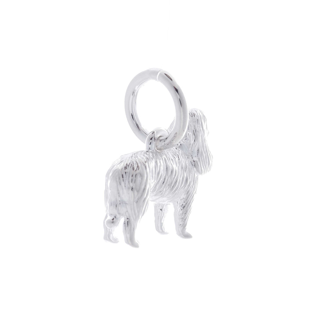 King Charles Spaniel Personalised Silver Dog Tag Necklace