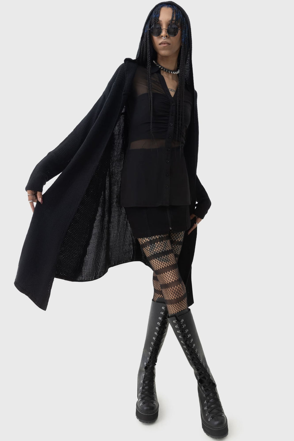 Killstar Last Quarter Hooded Cardigan - DevilGothic DevilGothic