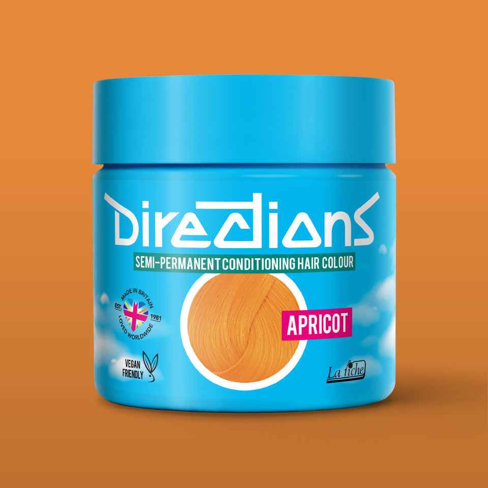 La Riche Directions Apricot Semi Permanent Hair Dye - Vibrant Light Orange 100ml Vegan