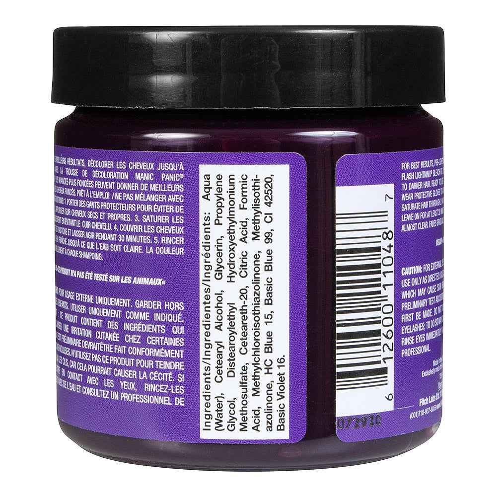Manic Panic Deep Purple Dream Semi-Permanent Hair Dye - Rich Deep Purple Vegan
