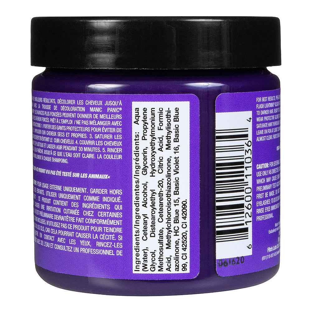 Manic Panic Electric Amethyst Semi-Permanent Hair Dye - Vibrant Purple Violet Vegan