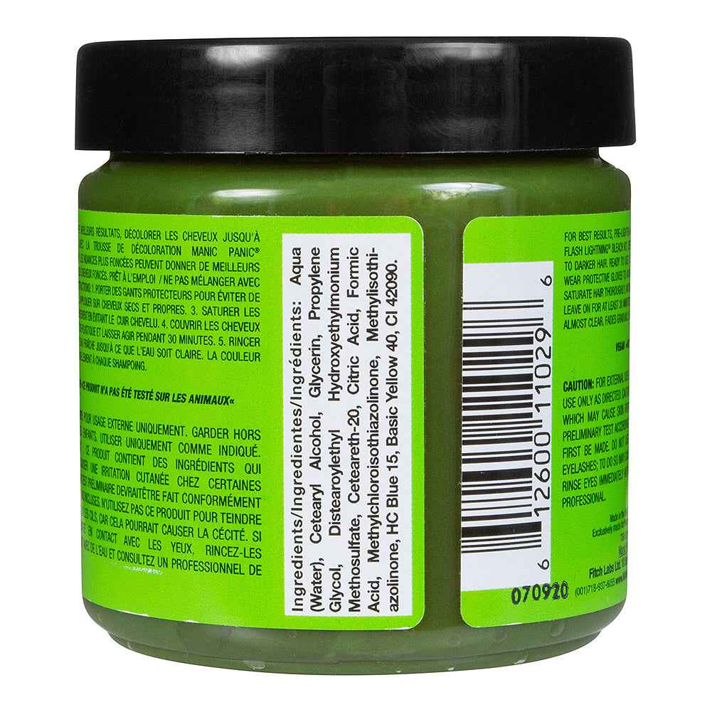 Manic Panic Electric Lizard Semi-Permanent Hair Dye - Neon Green UV Reactive Vegan