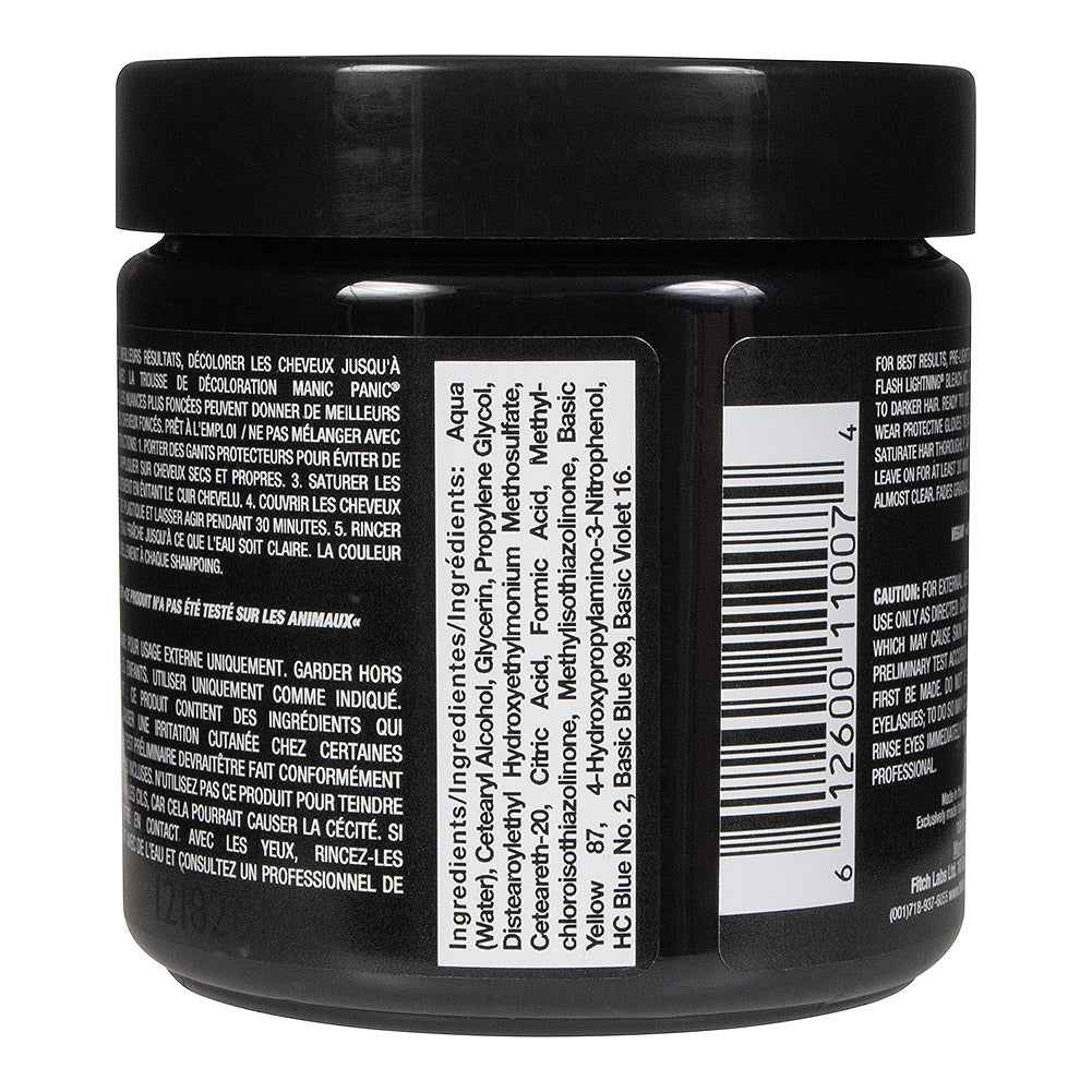 Manic Panic Raven Semi-Permanent Hair Dye - Deep Black Intense Colour Vegan