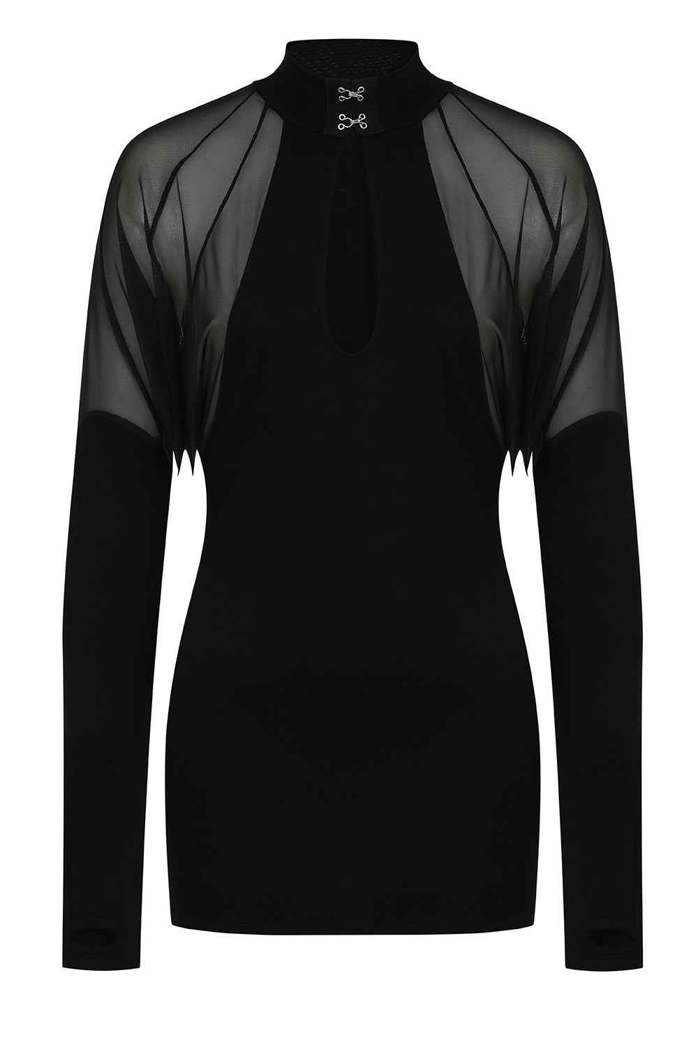 Necessary Evil Vespertilio Long Sleeve Bat Wings Effect Batwing Top - Size 8 Left Only!