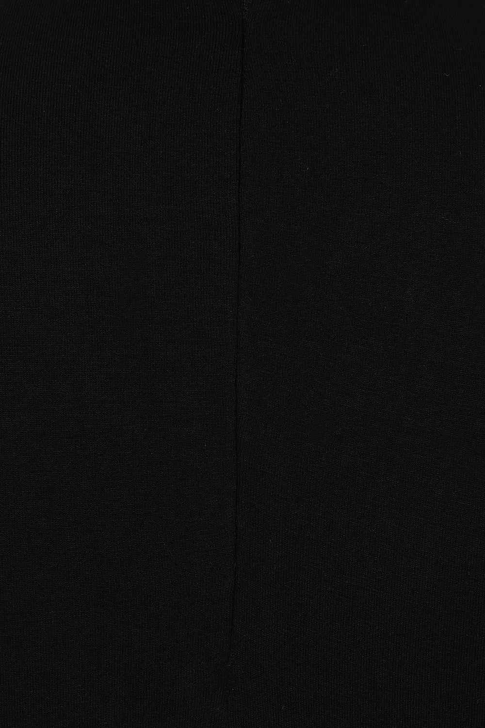 Necessary Evil Kali Gothic Handkerchief Hem Midi Dress - Long Sleeve Black