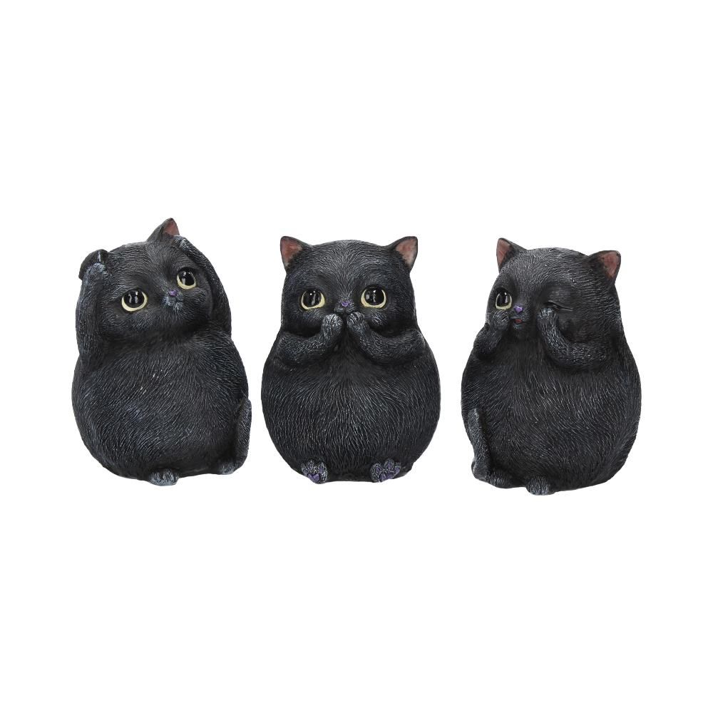 Nemesis Now Three Wise Fat Cats 8.5cm - DevilGothic DevilGothic
