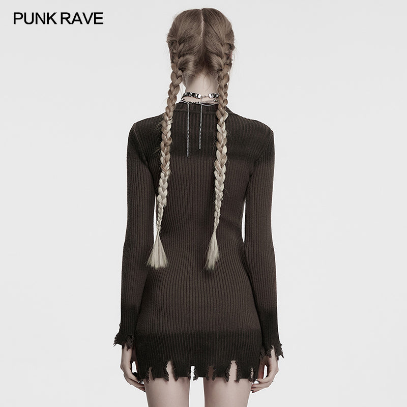Punk Rave Lunar Eclipse Embroidered Dress - DevilGothic DevilGothic