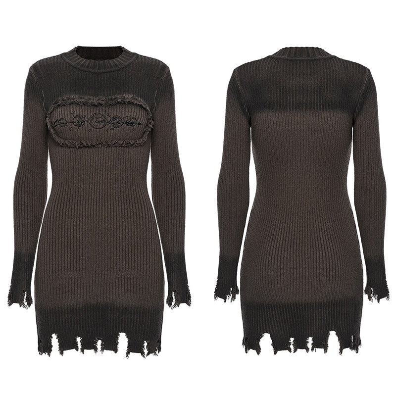 Punk Rave Lunar Eclipse Embroidered Dress - DevilGothic DevilGothic