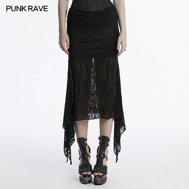 Punk Rave Arti Fishtail Skirt - DevilGothic DevilGothic