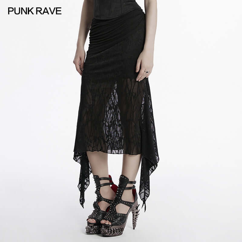 Punk Rave Arti Fishtail Skirt - DevilGothic DevilGothic