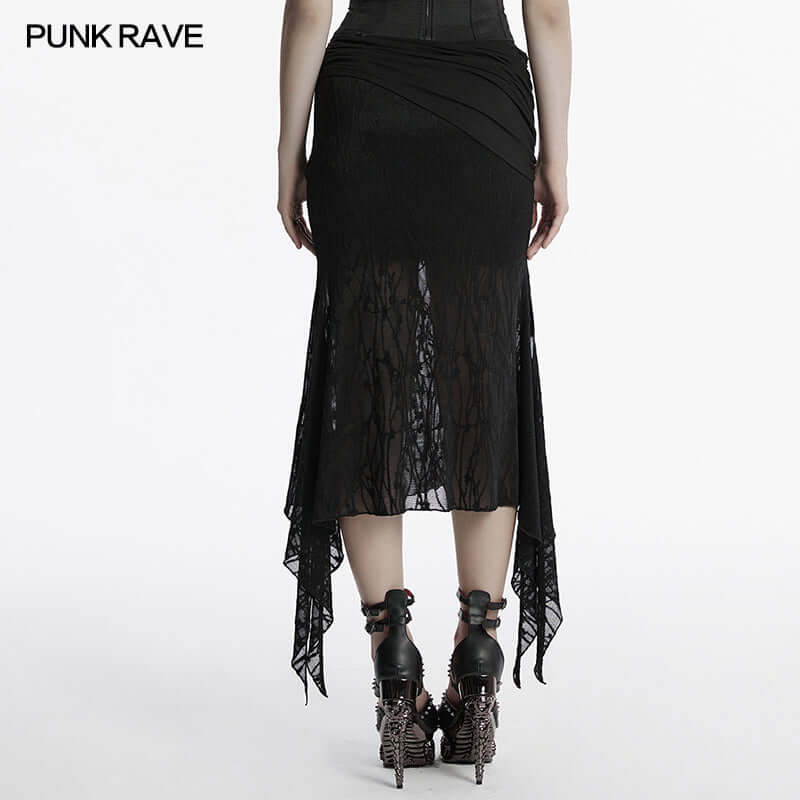 Punk Rave Arti Fishtail Skirt - DevilGothic DevilGothic