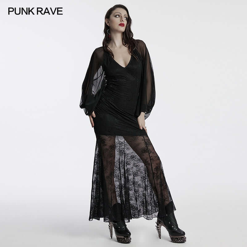 Punk Rave Calliope Goth Night Bat Dress - DevilGothic DevilGothic