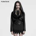 Punk Rave Nyx Hooded Faux Leather Jacket - DevilGothic DevilGothic