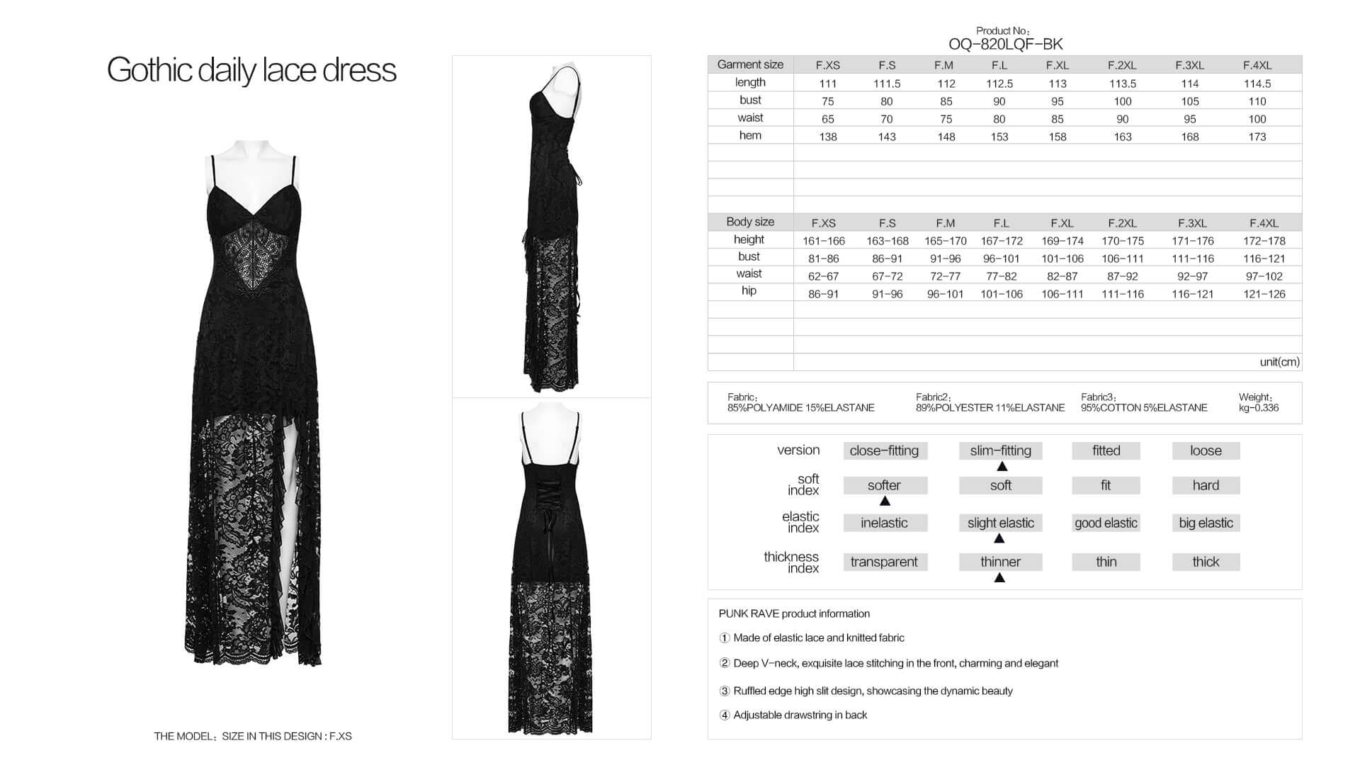 Punk Rave Aviva Lace Dress - DevilGothic DevilGothic