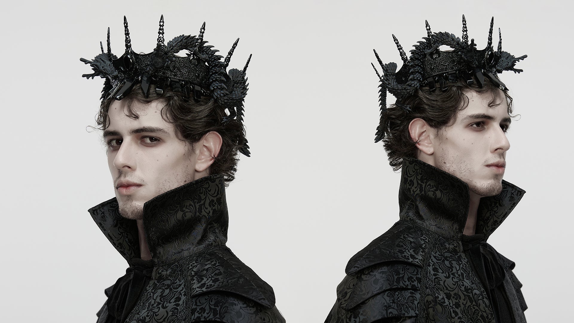 Punk Rave Goth Coiling Dragon Crown - DevilGothic DevilGothic