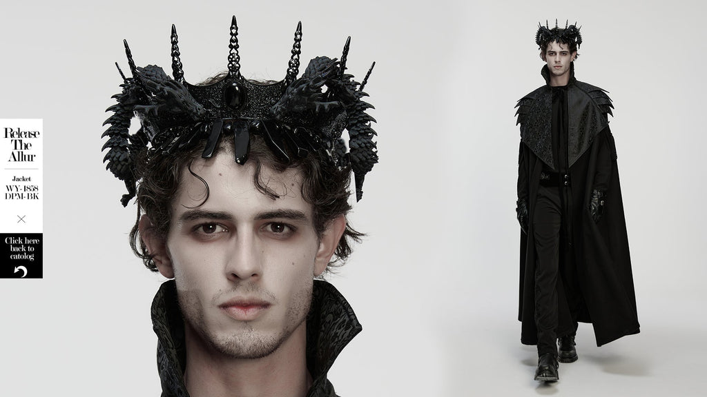 Punk Rave Goth Coiling Dragon Crown - DevilGothic DevilGothic