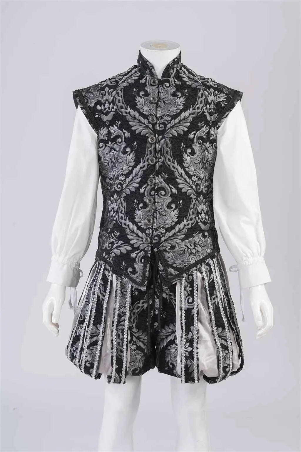 Men’s 15th‑Century Tudor Prince & King Renaissance Costume Vest & Pants Set – Authentic Elizabethan Outfit