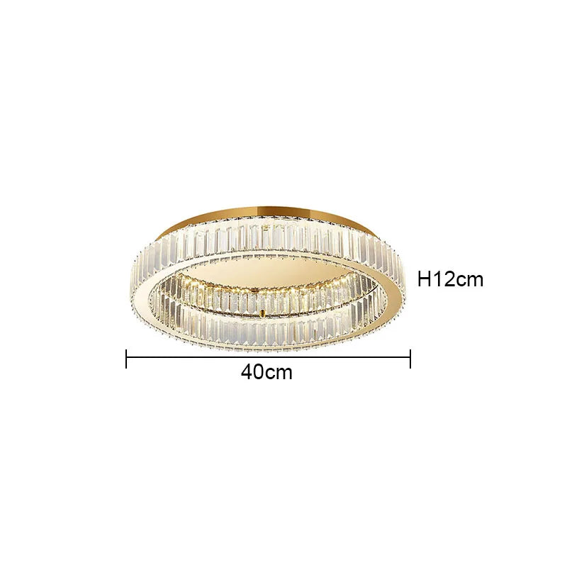 Modern Gold Crystal  Ceiling Chandelier  Led Indoor Lighting Decor